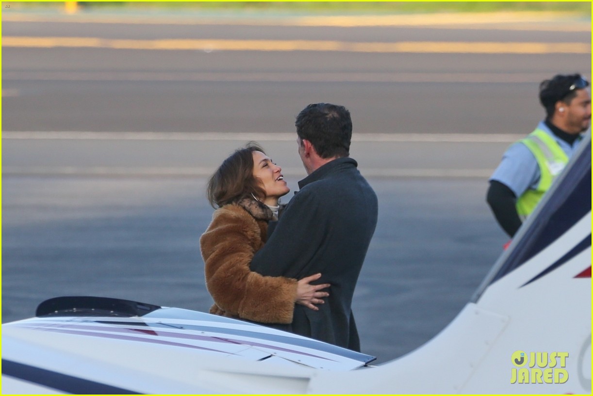 Jennifer Lopez Gets Kisses From Ben Affleck Ahead Of Her Flight Out Of