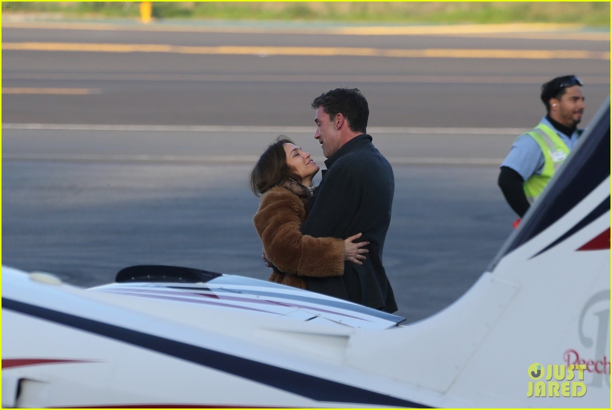 Jennifer Lopez Gets Kisses From Ben Affleck Ahead Of Her Flight Out Of
