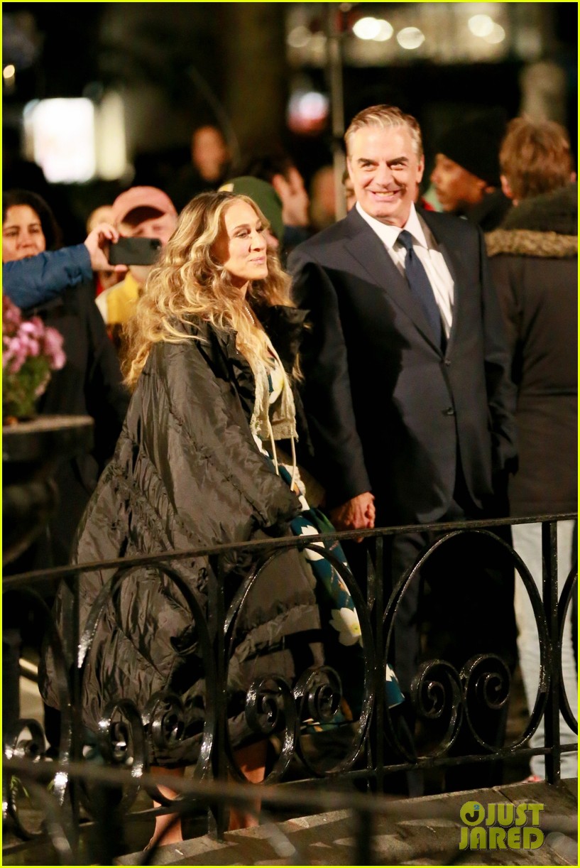 sarah jessica parker chris noth late night scenes for and just like that 014656481