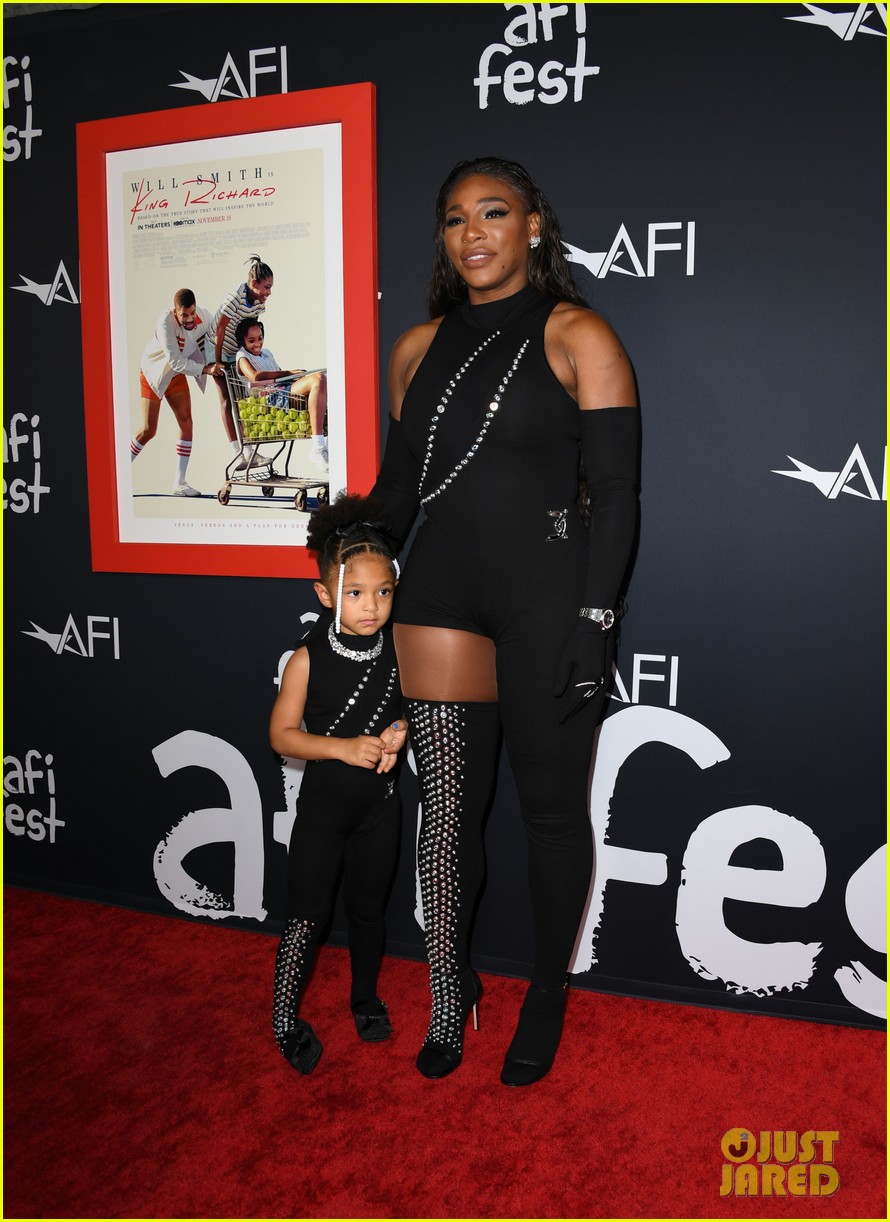serena williams joined by alexis ohanian olympia at king richard premiere 144660355