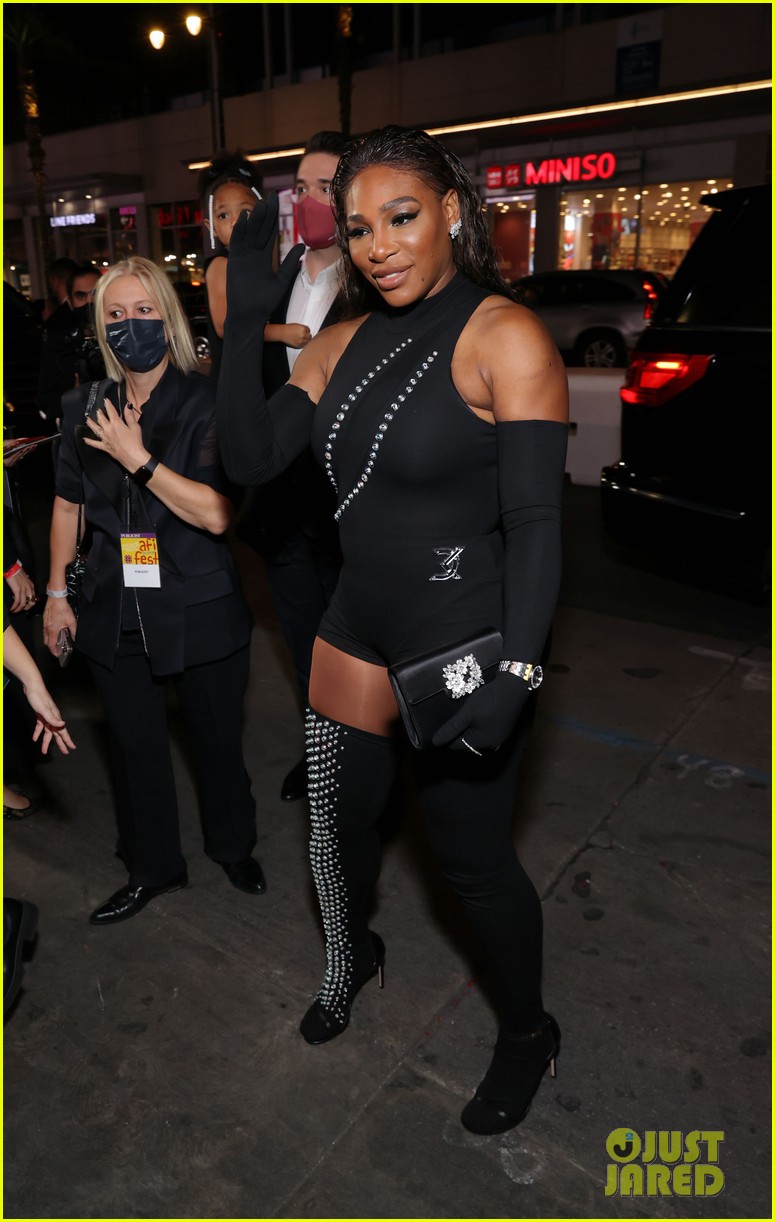 serena williams joined by alexis ohanian olympia at king richard premiere 184660359