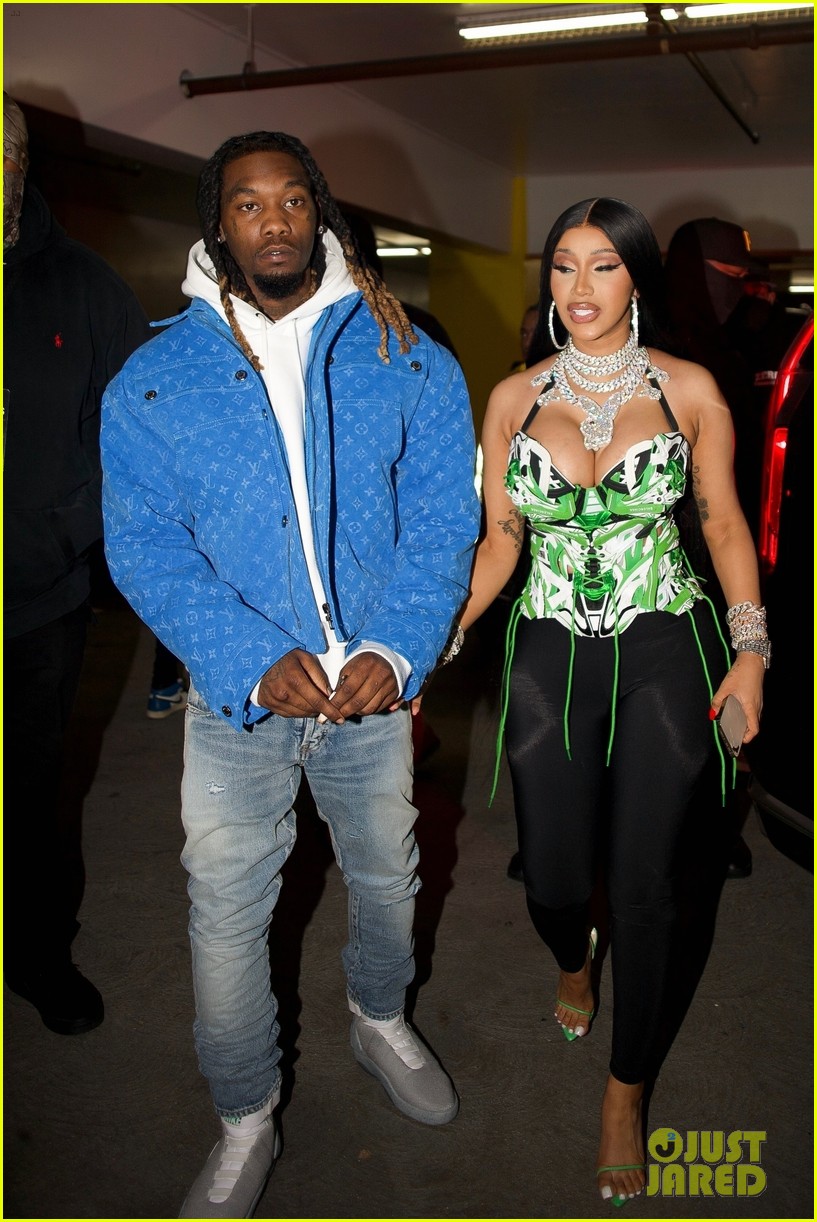 cardi b and offset make their way to his birthday party 024681747