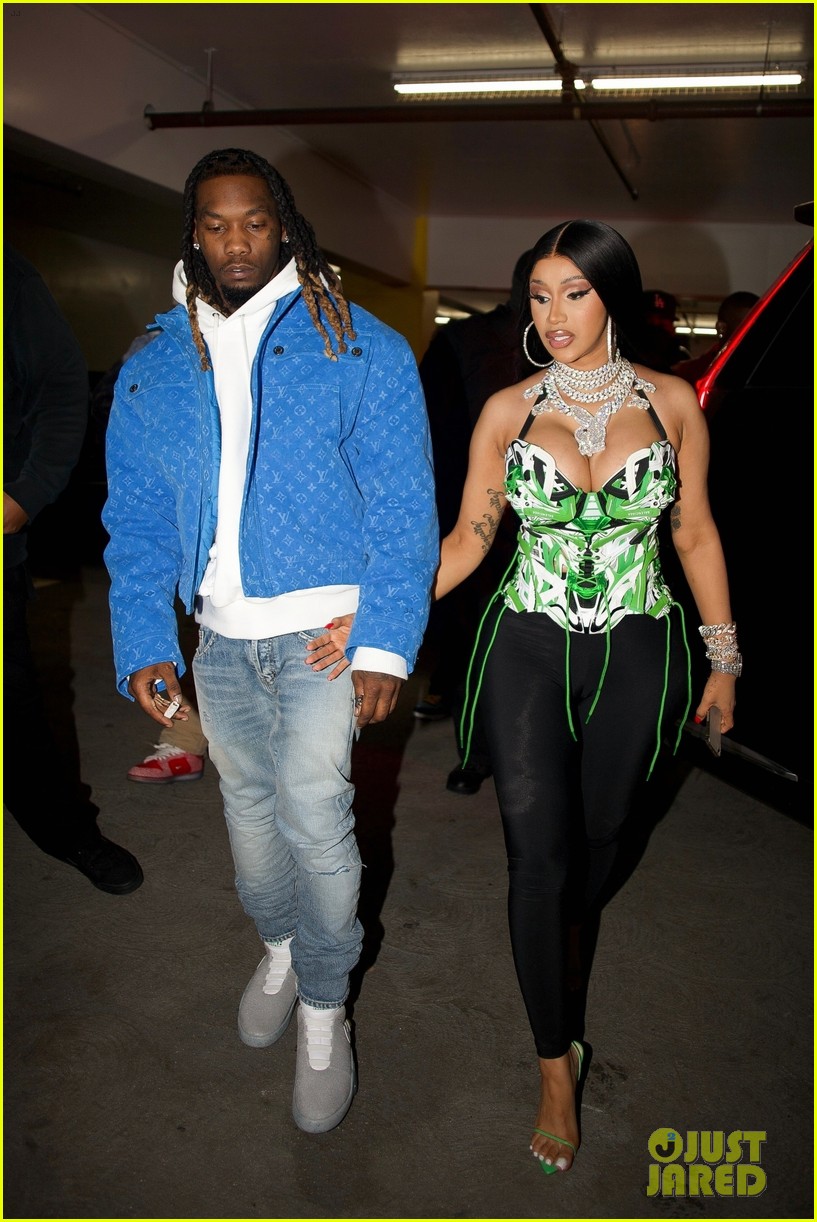 cardi b and offset make their way to his birthday party 054681750
