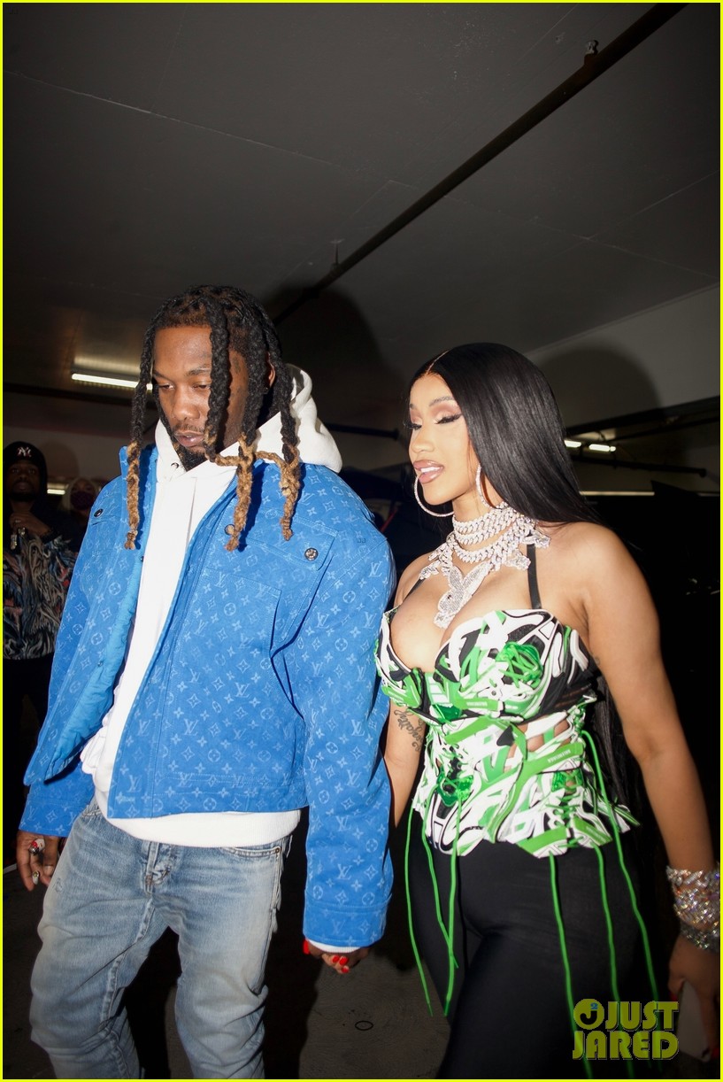 cardi b and offset make their way to his birthday party 174681762