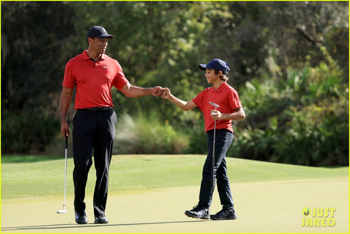 tiger woods son charlie come in second pnc championship 134680949