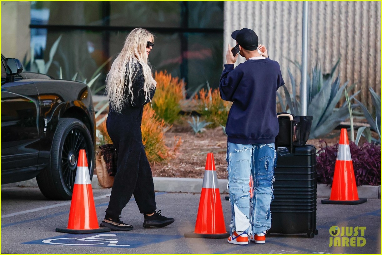 khloe kardashian goes cozy fuzzy jumpsuit leaving photo shoot 144681017