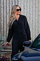 khloe kardashian goes cozy fuzzy jumpsuit leaving photo shoot 02