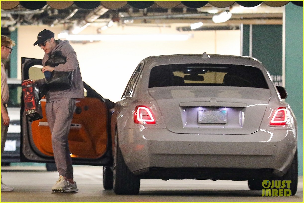 Pete Davidson Drives Girlfriend Kim Kardashian's RollsRoyce While(02)