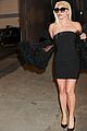 lady gaga wows in little black dress for jimmy kimmel live 12