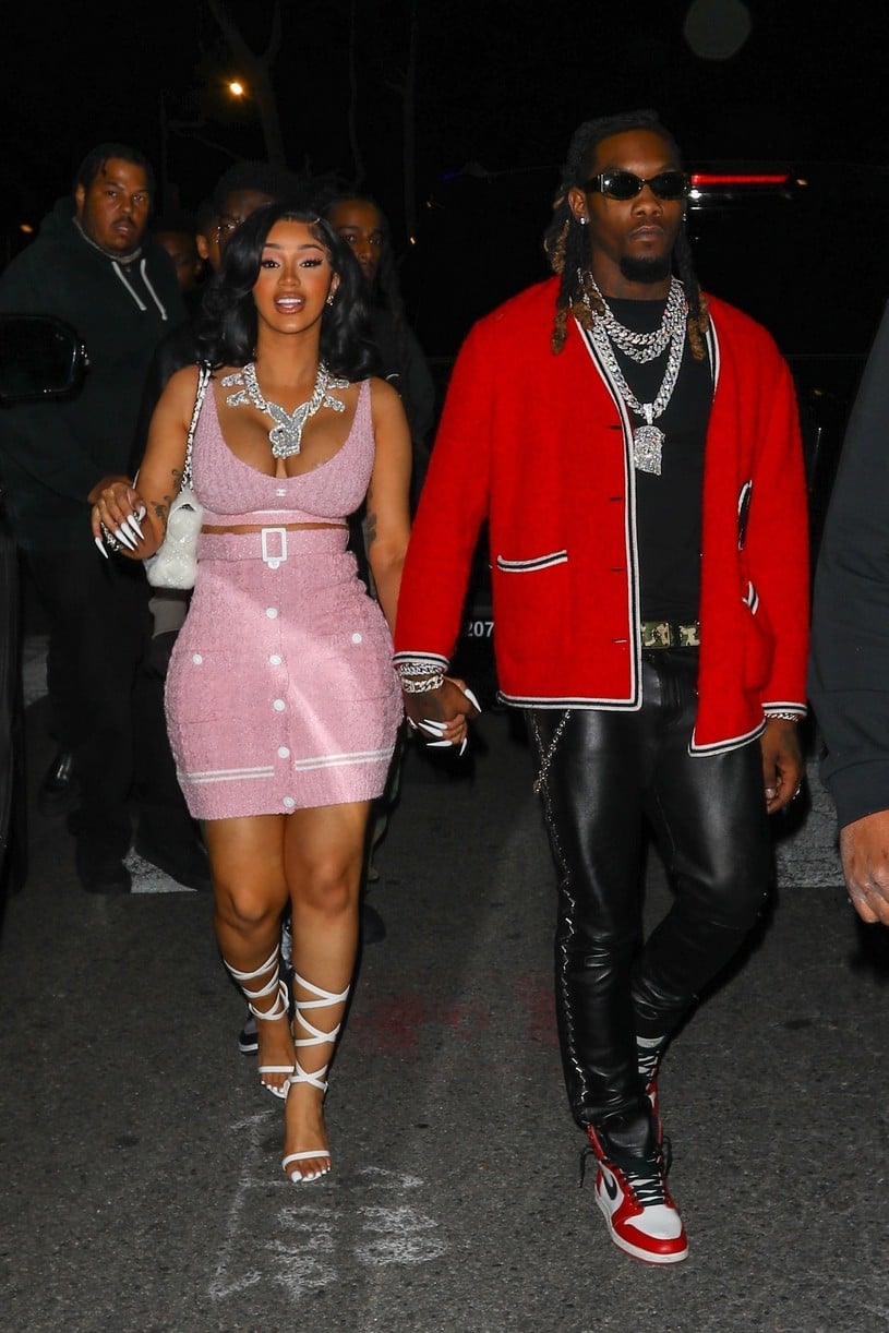 Cardi B Showered in Roses & Chanel Bags From Offset For Valentine's Day