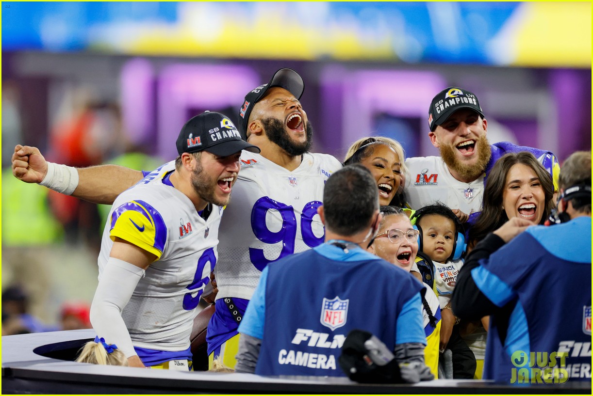 Aaron Donald Celebrated Super Bowl 2022 Win with Wife Erica & His Three