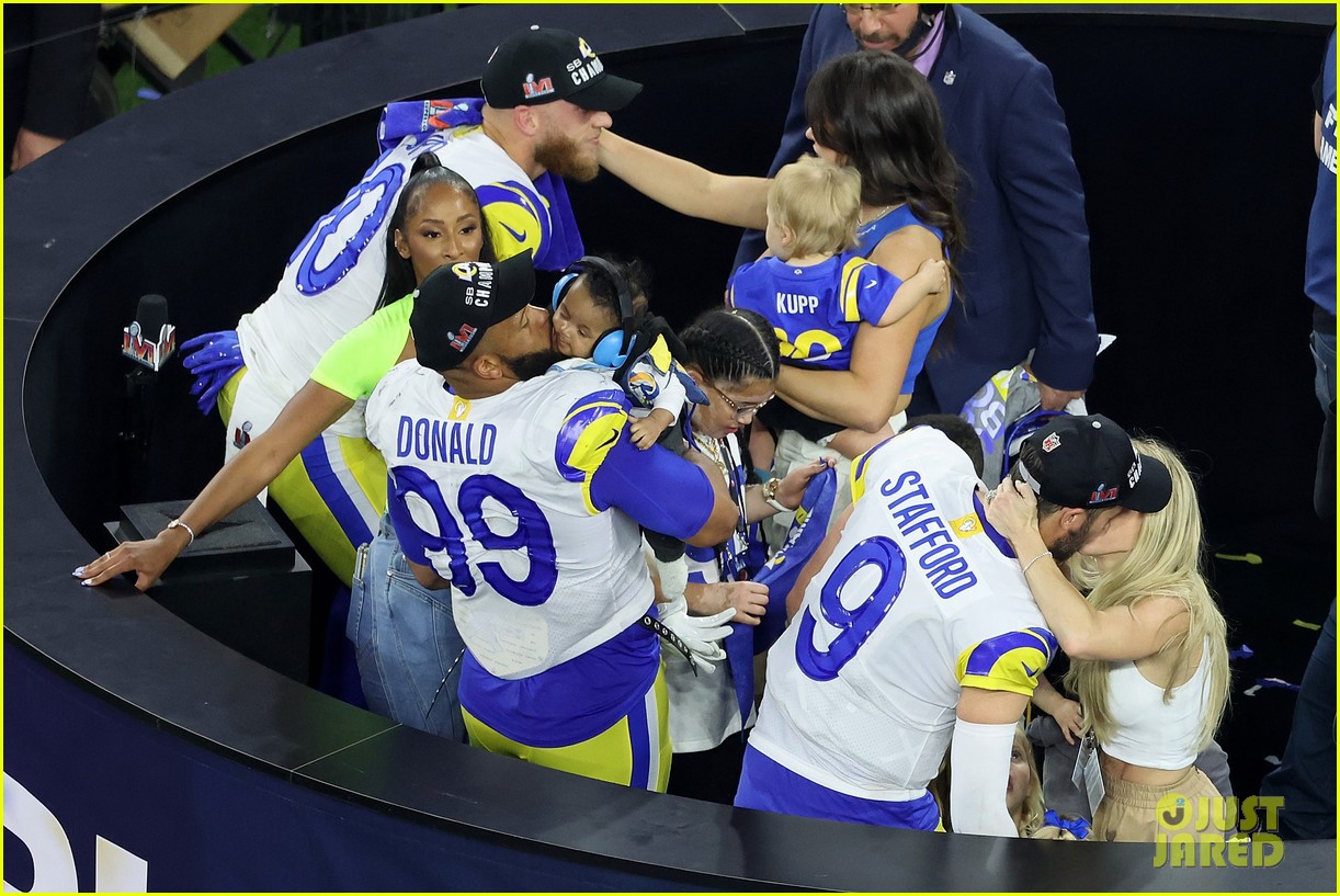 Aaron Donald Celebrated Super Bowl 2022 Win with Wife Erica & His Three