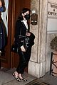 anne hathaway wears chic outfit for night out in rome 01