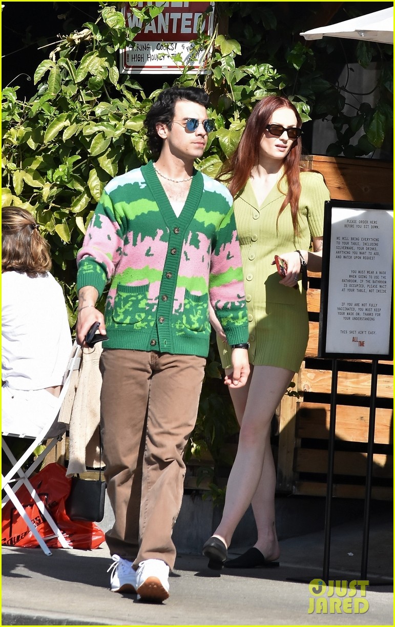 Joe Jonas & Sophie Turner Wear Coordinating Outfits for Lunch Date