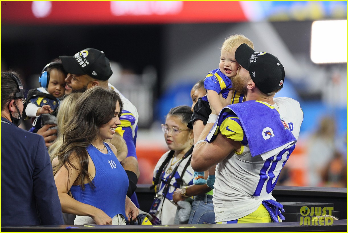 These Photos of Cooper Kupp at Super Bowl 2022 with His Wife & Kids Are