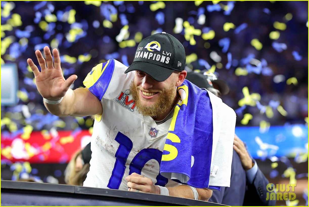 These Photos of Cooper Kupp at Super Bowl 2022 with His Wife & Kids Are