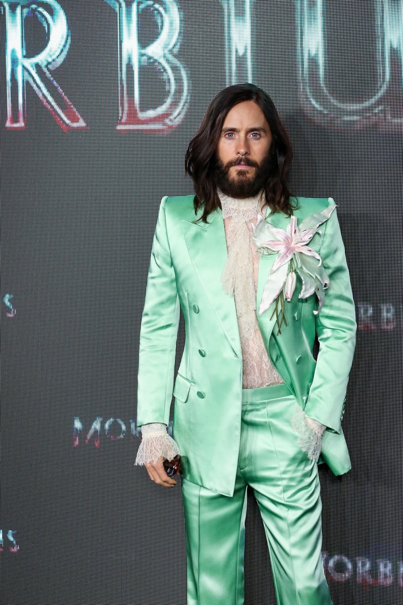 Jared Leto Wears Satin & Lace For 'Morbius' Madrid Premiere Photo