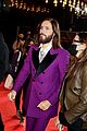 jared leto blue eye makeup purple suit morbius premiere in london 22