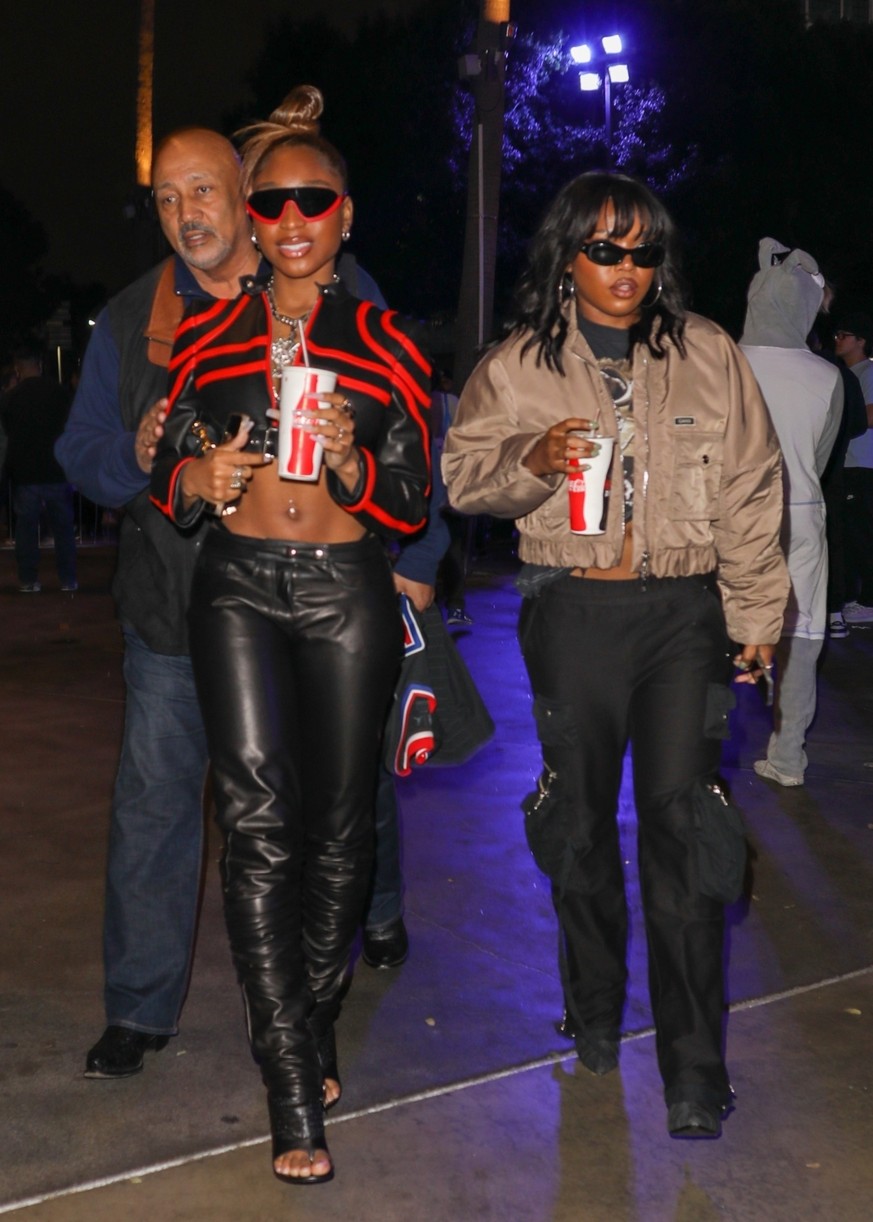normani ryan destiny la clippers game outing 044716180