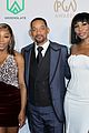 will smith joined by venus serena williams at producers guild awards 25