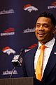 russell wilson joined by his family introduced to denver broncos 11