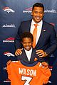 russell wilson joined by his family introduced to denver broncos 16
