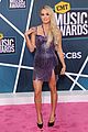 carrie underwood purple animal print dress mike fisher cmt awards 09