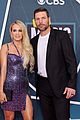 carrie underwood purple animal print dress mike fisher cmt awards 16