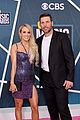 carrie underwood purple animal print dress mike fisher cmt awards 17