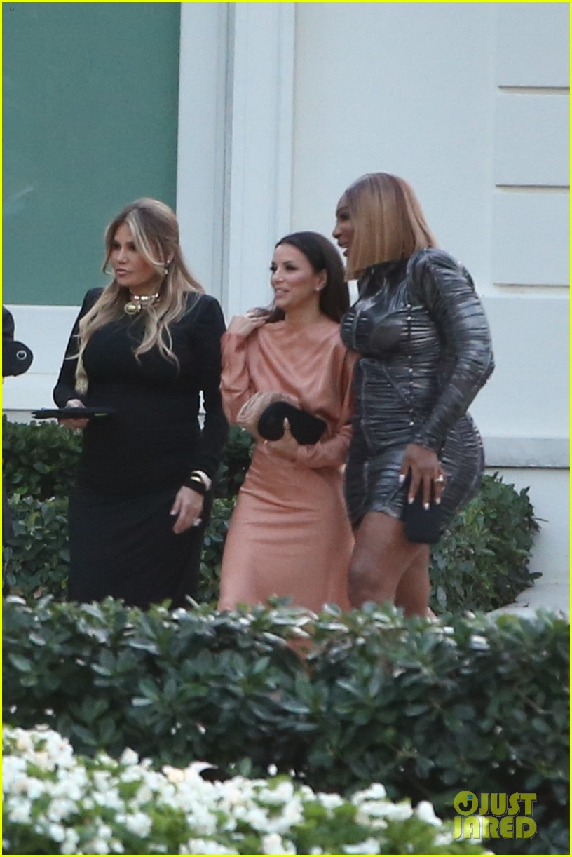 Eva Longoria & Serena Williams Buddy Up at Brooklyn Beckham's Pre