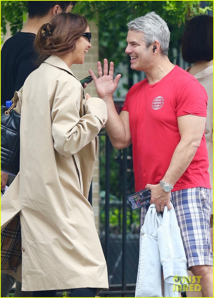 andy cohen irina shayk randomly bumped into each other while out in nyc 06