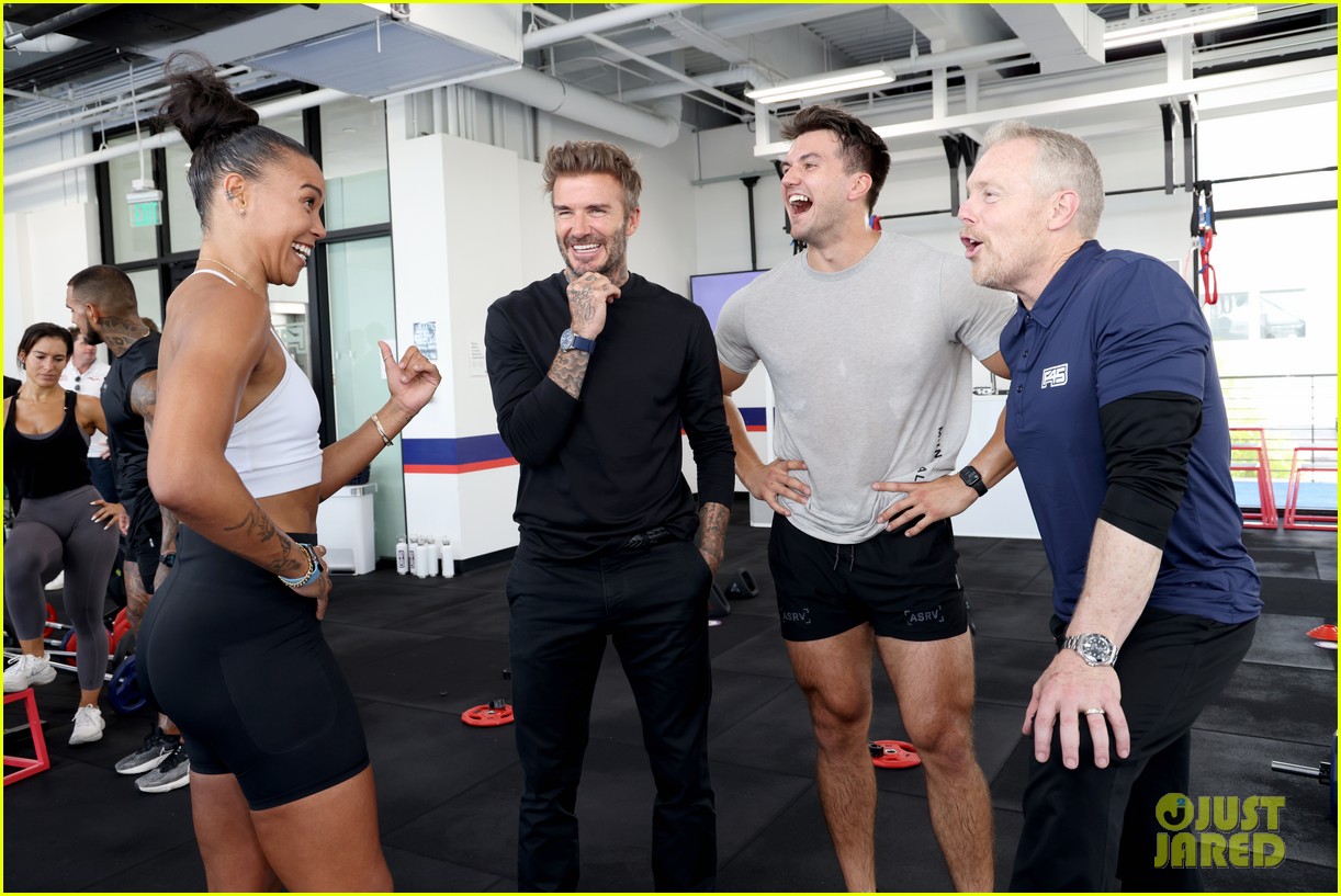 David Beckham Goes Through His Signature Workout at DB45 Launch Event ...