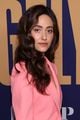 emmy rossum goes pretty in pink suit angelyne fyc event 04
