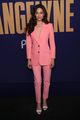 emmy rossum goes pretty in pink suit angelyne fyc event 08