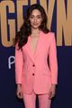 emmy rossum goes pretty in pink suit angelyne fyc event 15
