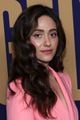 emmy rossum goes pretty in pink suit angelyne fyc event 16