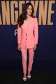 emmy rossum goes pretty in pink suit angelyne fyc event 19