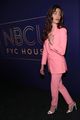 emmy rossum goes pretty in pink suit angelyne fyc event 20