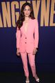 emmy rossum goes pretty in pink suit angelyne fyc event 21