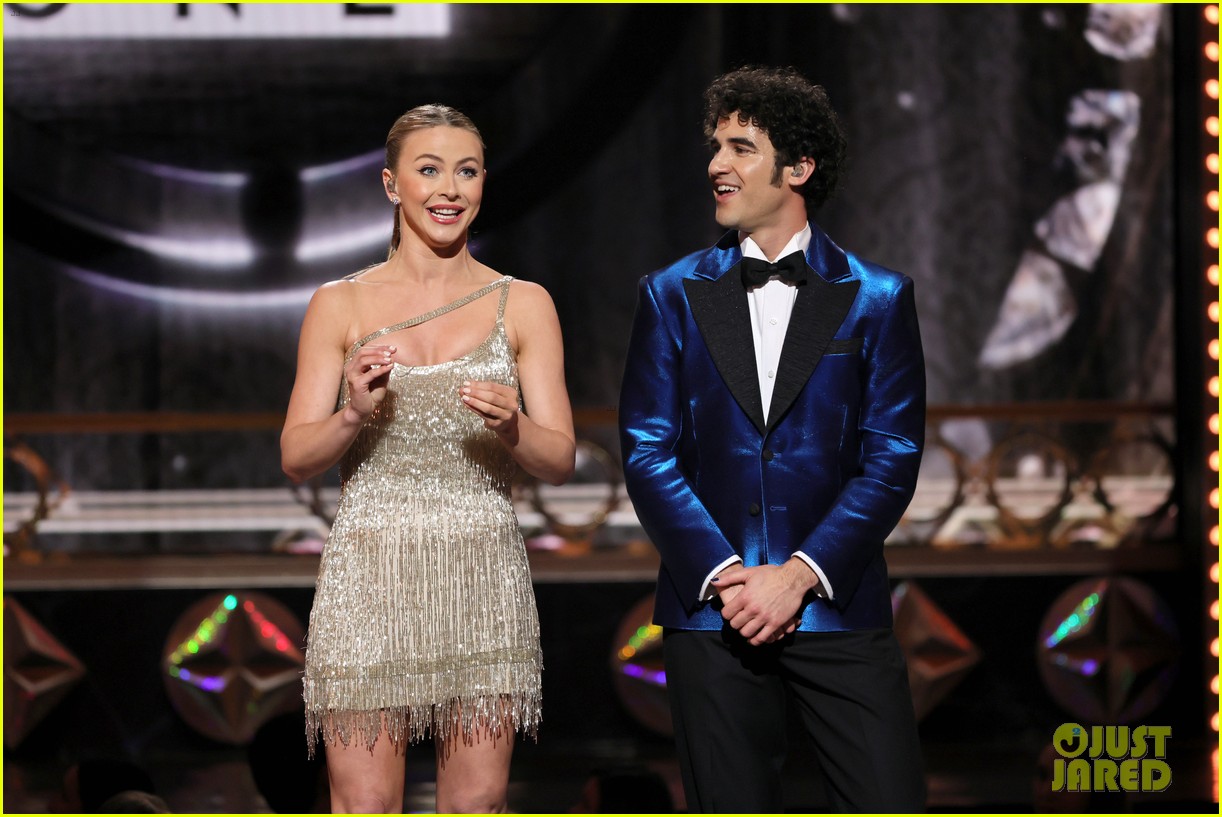 darren criss wrote his julianne hough opening number for tony awards act one 18