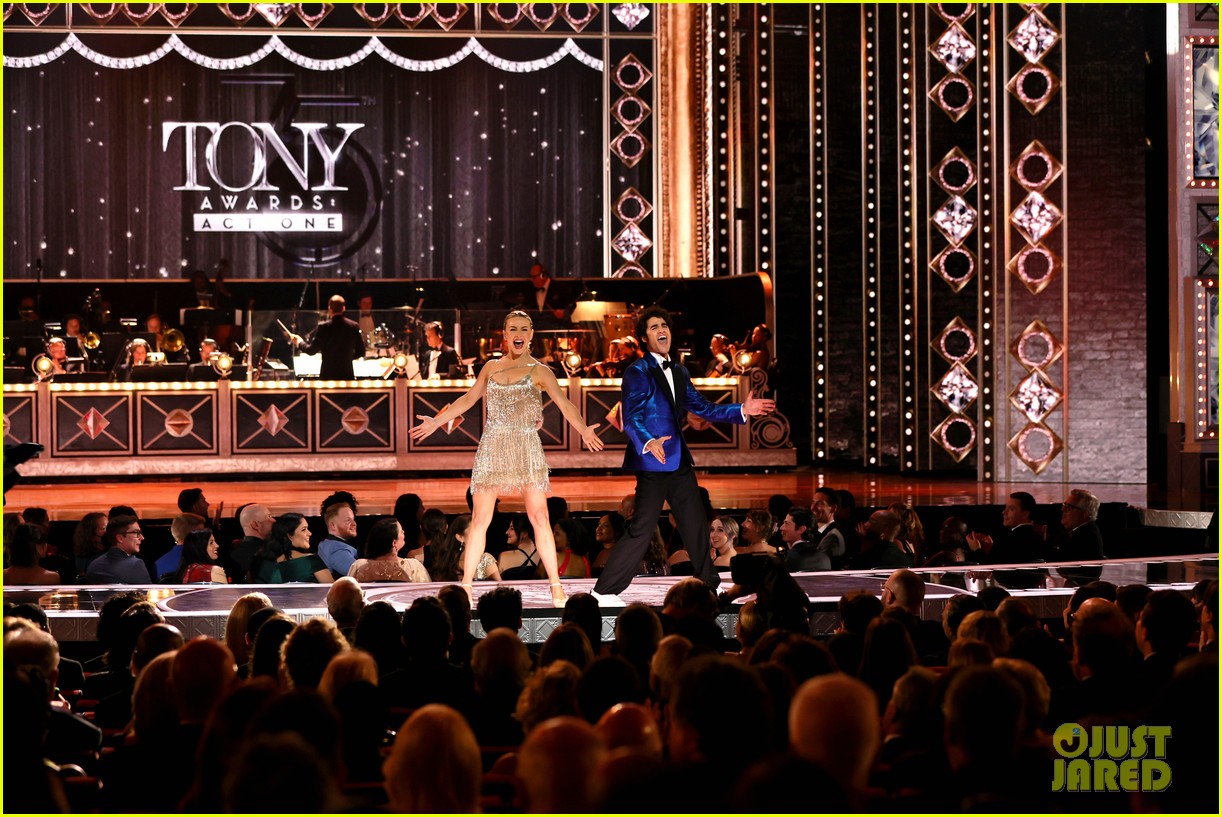 darren criss wrote his julianne hough opening number for tony awards act one 19