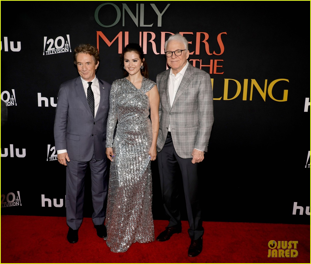 Selena Gomez Sparkles in HighSlit Dress at 'Only Murders in the