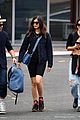 lily james flies out of glastonbury with gemma chan 11