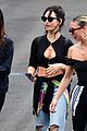lily james flies out of glastonbury with gemma chan 23