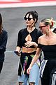 lily james flies out of glastonbury with gemma chan 24