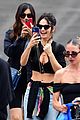 lily james flies out of glastonbury with gemma chan 26