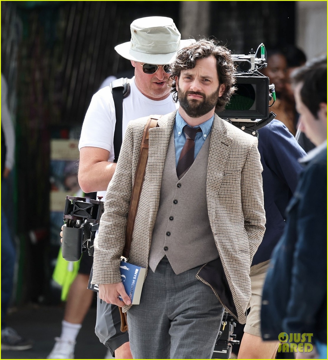 Penn Badgley Takes a Break from Filming 'You' Season Four in London