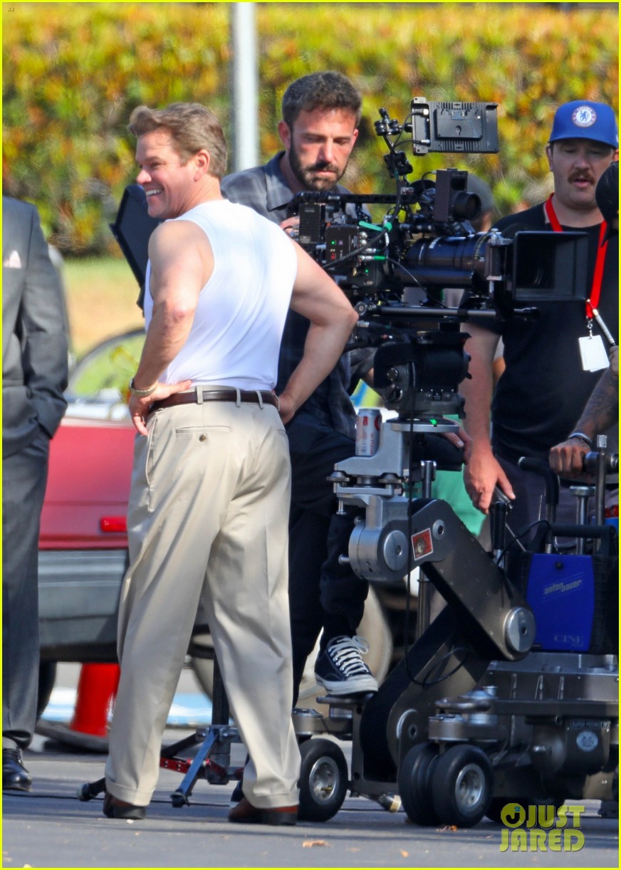 Ben Affleck & Matt Damon Are All Smiles on the Set of Their New 'Nike