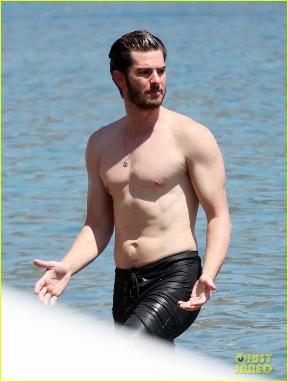 Andrew Garfield Body Shape - In a Swimsuit