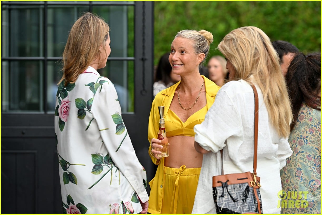 Paltrow Makes Pajamas Look Chic at Her GOOPGLOW Launch Event in